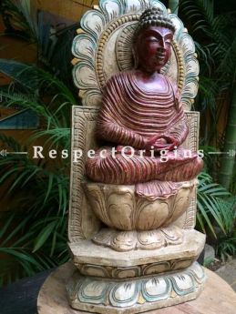 Buy Statue or Figurine of Buddha; Tamil Nadu Wood Craft, 61x5x29 in At com