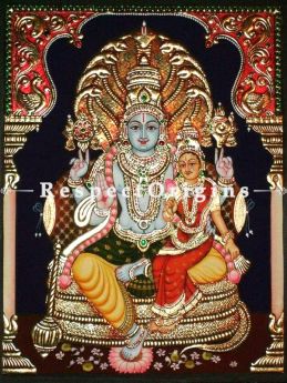 Tanjore Painting with 22k Gold Foiling; com