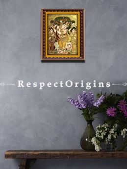 Tanjore Painting with 22k Gold Foiling; com