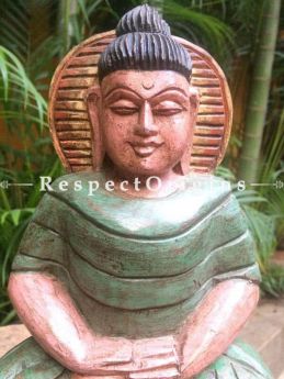 Buy Buddha Statue; Tamil Nadu Wood Craft at com