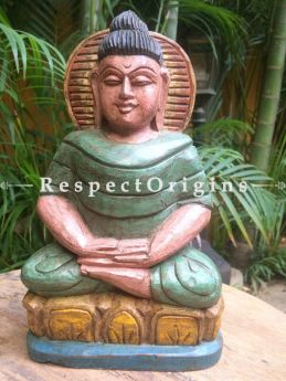 Buy Buddha Statue; Tamil Nadu Wood Craft at com