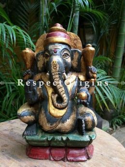 Buy Ganesh Statue; Tamil Nadu Wood Craft at com