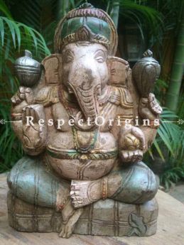 Buy Ganesh Statue; Tamil Nadu Wood Craft at com