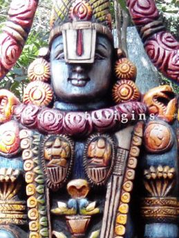 Buy Fabulous Balaji Statue in Wood; 6 Feet Online at com