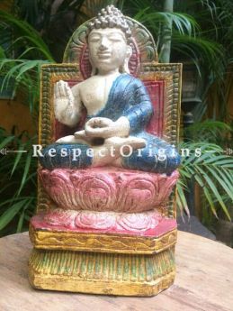Buy Buddha Statue or Figurine; Tamil Nadu Wood Craft, 12x4x7 in At com