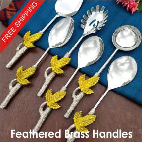 Brass Handled Serveware