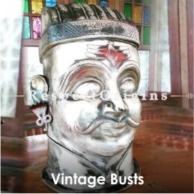 Silver Bust of Shiva