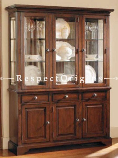 Buy Christoph China Cabinet Solid Wood; 3 Door Glass. At u602075863_New_db.com