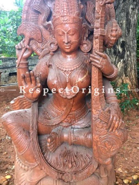 Buy Beautiful Goddess Saraswati Stone Sculpture For Indoor And Patio |u602075863_New_db