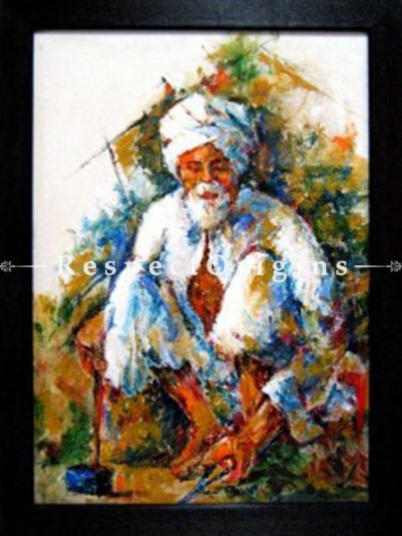 The Old Man; Painting; 32x20 Inches