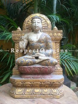 Buy Buddha Statue; Tamil Nadu Wood Craft at u602075863_New_db.com